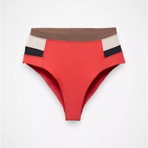 Prana Baja Bound High Rise Bottom Rose Fire Colorblock‎ Beach Sports UV Protect